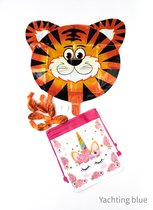 Ballonnen - 7 x  ballonnen - gratis extra lint - ballon tijger met pootjes - verjaardag - jongen - meisje - tijger -