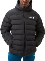 Fila Kartino Padded Winterjas Zwart Heren - Maat M