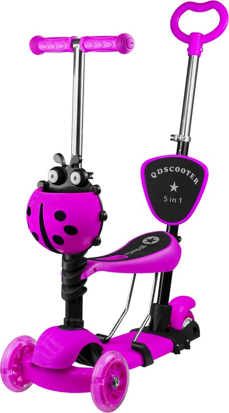 Mini Scooter - Scooter de selle avec 3 Roues - Tricycle - Avec barre de  poussée -... | bol