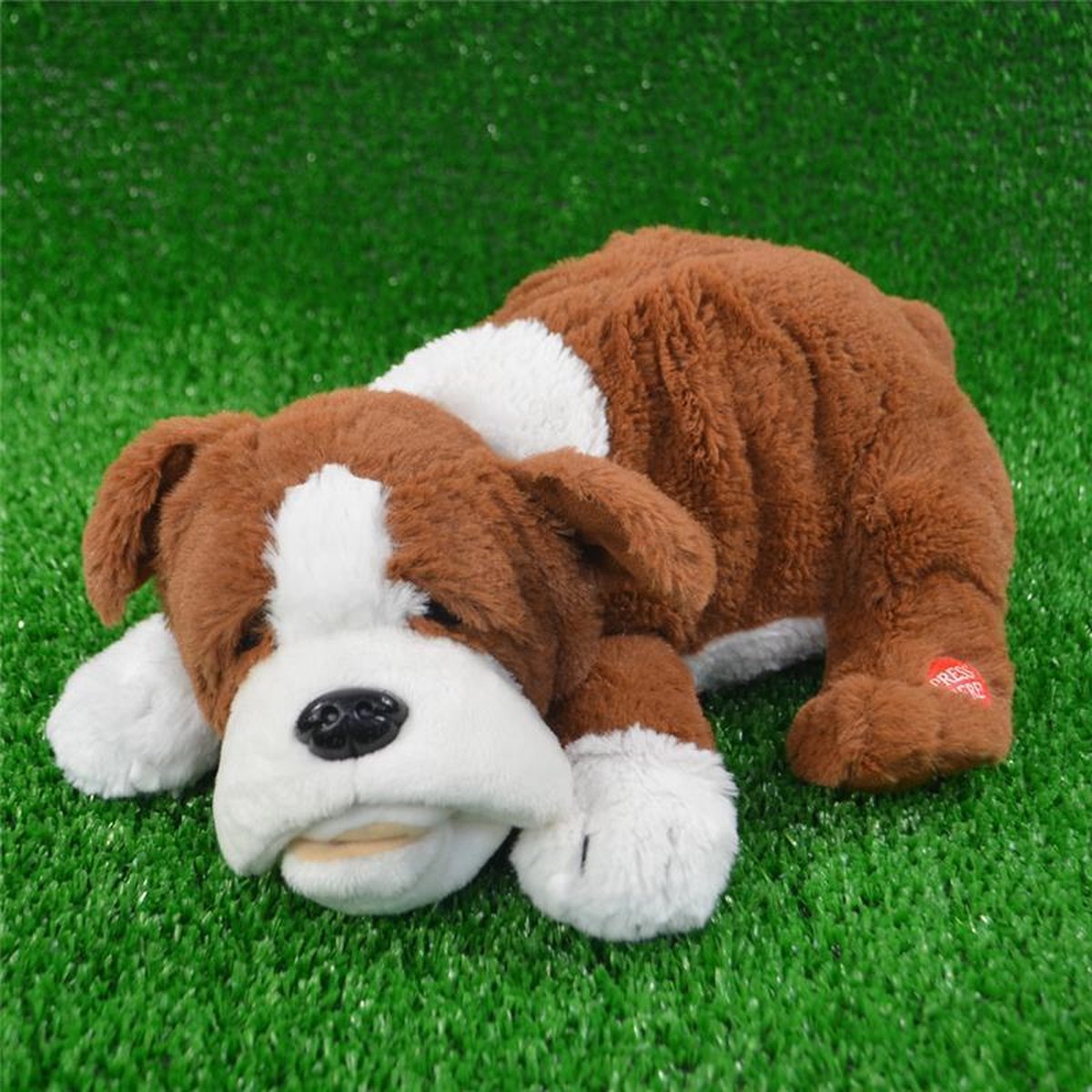 Slapende Hond - Knuffel - Snurkende Knuffel - Interactieve Knuffel -  Snurkende Hond -... | bol.com