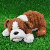 Slapende Hond - Knuffel - Snurkende Knuffel - Interactieve Knuffel - Snurkende Hond - Bewegende Knuffel - Pluche Hond - Puppy - Hond - Knuffelhond - BlaBlaWoof Snurkende Bulldog Hond - Slapende Bulldog - cadeau - Bulldog knuffel - Snurkende Bulldog