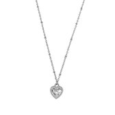 Live Laugh Love ketting - Zilver - 42 cm