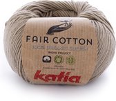 Katia Fair Cotton Beige Bruin / Reebruin Kleurnr. 23 - 1 bol - biologisch garen - haakkatoen - amigurumi - ecologisch - haken - breien - duurzaam - bio - milieuvriendelijk - haken