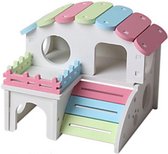 WiseGoods - Hamsterhuisje - Hamsterkooi - Hamster Speelgoed - Knaagdier Huisje - Knaagdieren Speelhuis - Nest - Hout