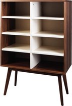 Duverger® Bookcase - vintage - Boekenkast - open - bruin - wit
