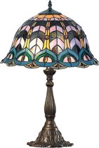 Tiffany stijl tafellamp - glas in lood - 61cm hoog