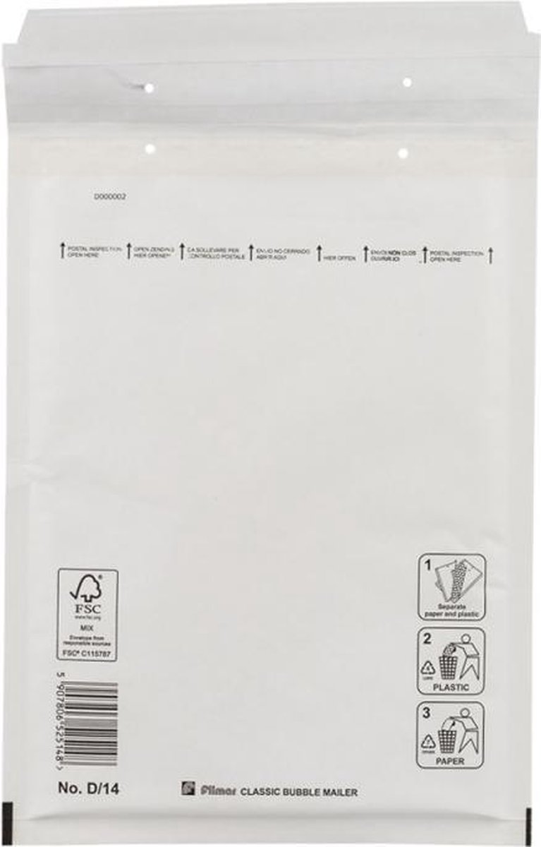 10 stuks - Luchtkussen enveloppen (Bubbeltjes envelop ) 200 x 280 mm