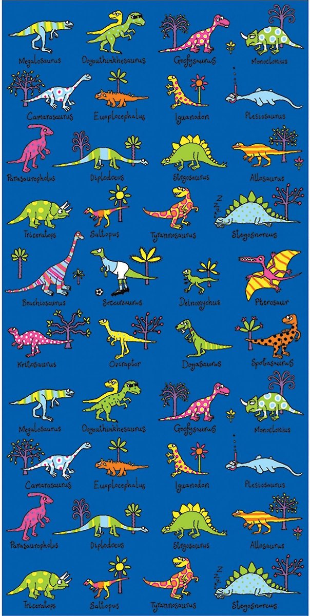 Dino Dinosaurus kinder handdoek / strandlaken - Tyrrell Katz