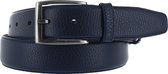 Bradbury - Klassieke lederen herenriem - Blauw - 95 cm