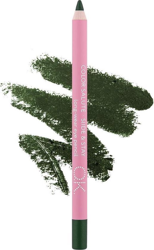 OK Beauty Donkergroen Waterproof Smudge-Proof Makeup Eye Liner Kajal Pencil Oogpotlood And Eyeshadow In 5 Trendy Colors (Muzo) - OKBeauty
