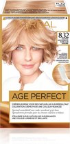 3x L'Oréal Excellence Age Perfect Haarverf 8.32 Licht Goud Parelmoerblond