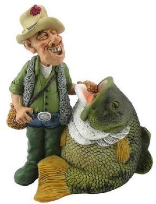 Drole De Professions Figurine Pecheur Avec Gros Poisson Pecheur Avec Enregistrement Bol Com