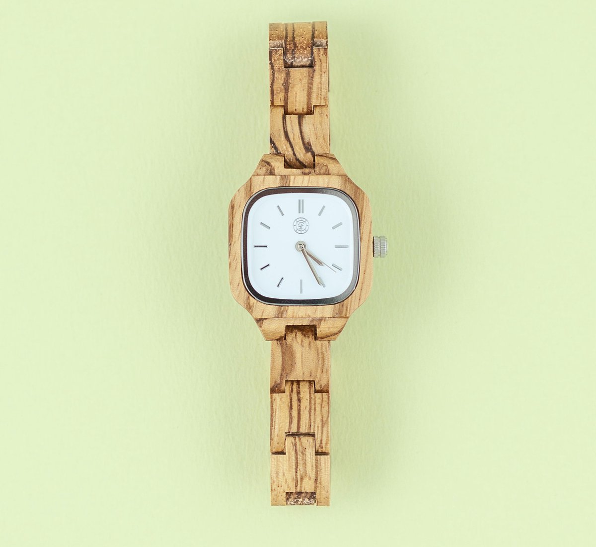 Greenwatch Akoya Zebra - Houten Horloge Dames - Cadeautip