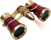 Braun Photo Technik Verrekijker Opera Met LED 3x25 Goud/Burgundy