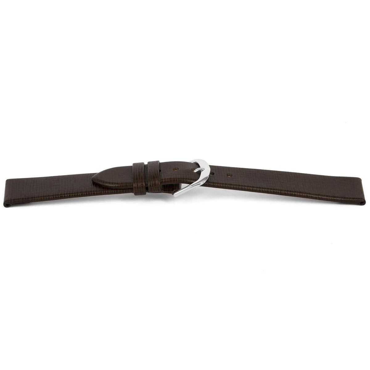 Horlogeband G454 Italian Donker Bruin Leder 20x18 mm