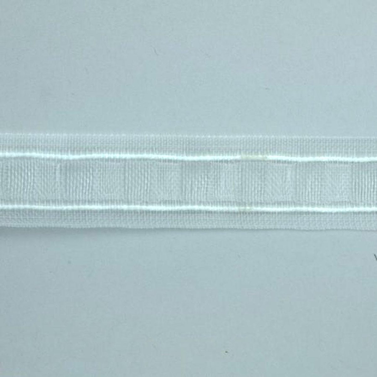 gordijn rimpelband wit transparant met koord - gordijnband rimpel - 25mm x  5m -... | bol.com