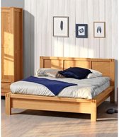 Bed voor volwassenen 180 x 200 cm - Eiken decor - ETHAN