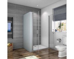 Douche Pendeldeur, 5 mm Helder Veiligheidsglas, Mat Grijs, 75X185cm
