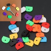 8 pièces - Porte-clés - Porte-clés de Diverse couleurs - Étiquettes pour clés - Couvre -clés - Couvre pour clés - Housses -clés - Étiquettes pour clés