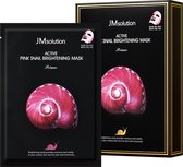 JM solution Active Pink Snail Brightening Mask Prime 3pcs- Korean Skincare