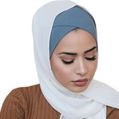 IRSA Scarfs Onderkapje Model Parijs X Licht Blauw - Onderkapje met Open achterkant - Hijab