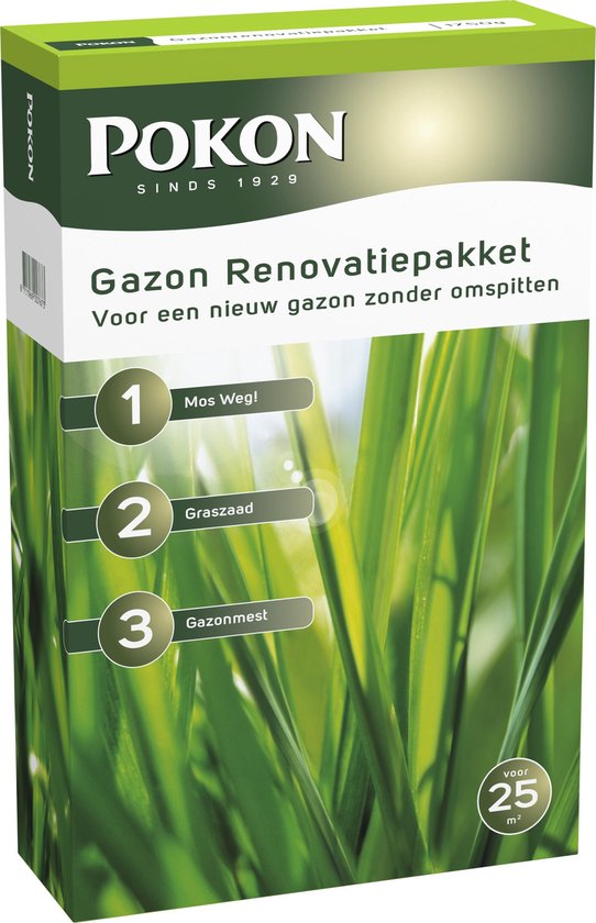 Pokon Gazon Renovatiepakket - 1,75kg - Goed voor 25m2 — afbeelding 2