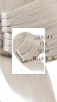 Tape Extensions Tape In Hair Extensions 45cm 50gram wit ash blond