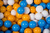 MeowBaby® Ballenbakballen set 300 ballenbak ballen - Wit, Mosterd, Blauw