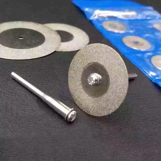 Lot De 10 Disques à Tronçonner Diamantés 50 Mm Pour Dremel Et Proxxon - Coupe Précise Et Durable