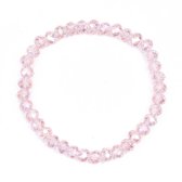 Melady Kralen Armband 37beads*6mm Roze Glas Rond Kralen Armband Dames Armbandjes Sieraden Dames