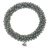 Melady Kralen Armband Ø6-7cm (2mm) Groen Glas Rond Kralen Armband Dames Armbandjes Sieraden Dames