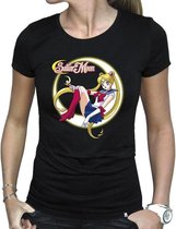 Sailor Moon - Tshirt "Sailor Moon" Woman Ss Black - Basic