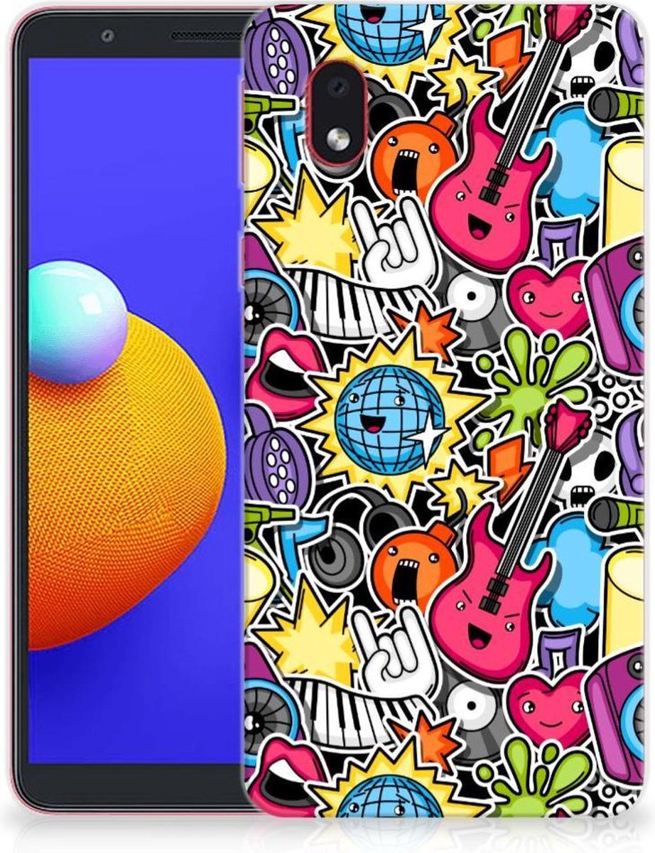 Samsung Galaxy A01 Core Silicone Back Cover Punk Rock