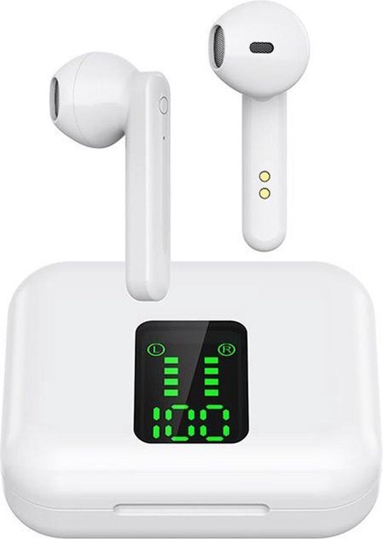 Draadloze oordopjes | Bluetooth oordopjes | Bluetooth Oortjes| I12 TWS | Wit - Merkloos