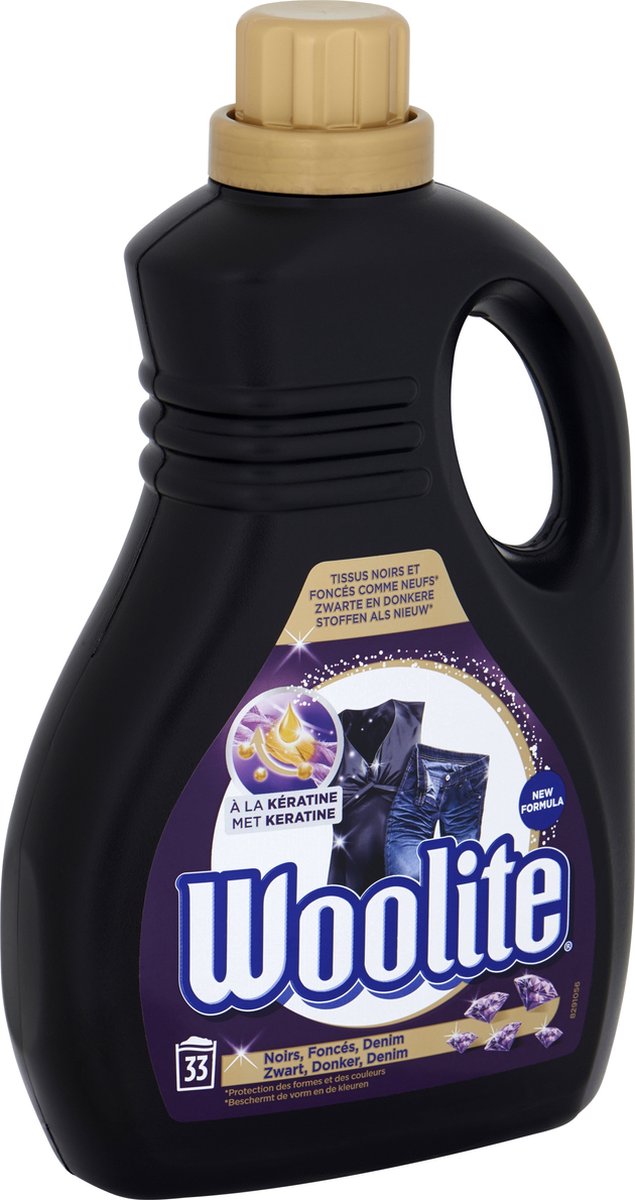 Woolite - Zwart, donker, denim - Vloeibaar wasmiddel - 2 liter