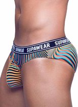 Supawear POW Brief Freaky Orange - MAAT M - Heren Ondergoed - Slip voor Man - Mannen Slip