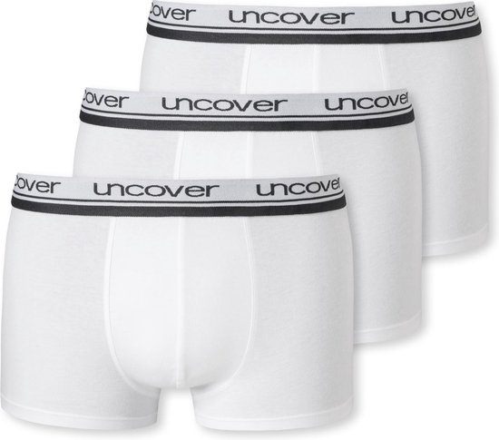 Uncover By Schiesser Lot de 3 shorts pour hommes Wit- S (4)