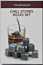 Whisky Graniet Stenen - 9 Stuks- Granit Chill Stones