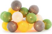 Cotton Ball Lights buiten feestverlichting geel - 20 ballen - Verano Starter kit
