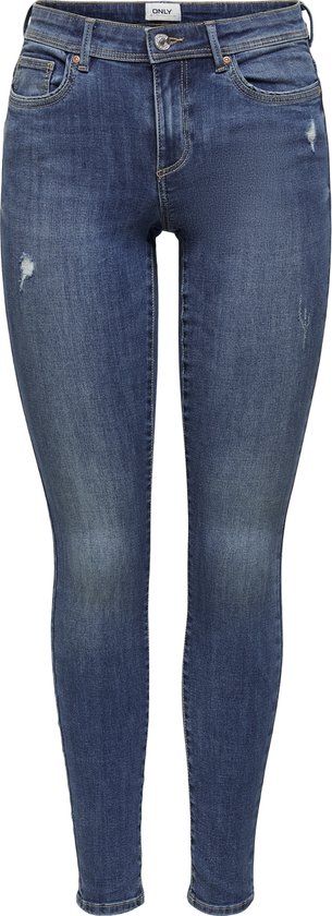 ONLY ONLWAUW MID SKINNY BJ114-3 NOOS Dames Jeans - Maat M X L32