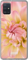 6F hoesje - geschikt voor Samsung Galaxy A52 - Transparant TPU Case - Pink Petals #ffffff