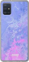 6F hoesje - geschikt voor Samsung Galaxy A52 - Transparant TPU Case - Purple and Pink Water #ffffff