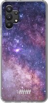 6F hoesje - geschikt voor Samsung Galaxy A32 5G -  Transparant TPU Case - Galaxy Stars #ffffff