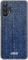 6F hoesje - geschikt voor Samsung Galaxy A32 5G -  Transparant TPU Case - Denim #ffffff