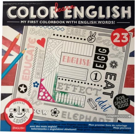 Kleurboek Engels - Leren en kleuren tegelijk