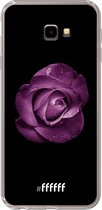 6F hoesje - geschikt voor Samsung Galaxy J4 Plus -  Transparant TPU Case - Purple Rose #ffffff
