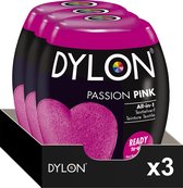 3x Dylon Textielverf Passion Pink 350 gr