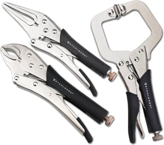 STAHLWERK Jeu de 3 pinces multifonctions