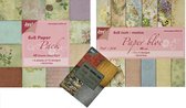 Joy!Crafts / Papierblokken  Owl's field & Flower Booming ( 2 x 48 vellen 15,24 x 15.24 cm ) + 1 Gratis papierblok 36 vellen 8.5x6 cm / Hobbypapier / Diverse Designs Papier