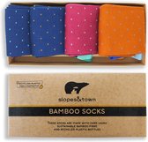 Gift Box Bamboe Sokken Dotty Edition (4 pairs)